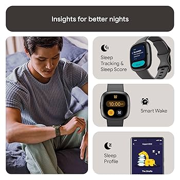 Google - 【本体新品】Fitbit  SENSE 2 SHADOW GREY Fitbit Sense 2 Smartwatch with Heart Rate Monitor - Shadow