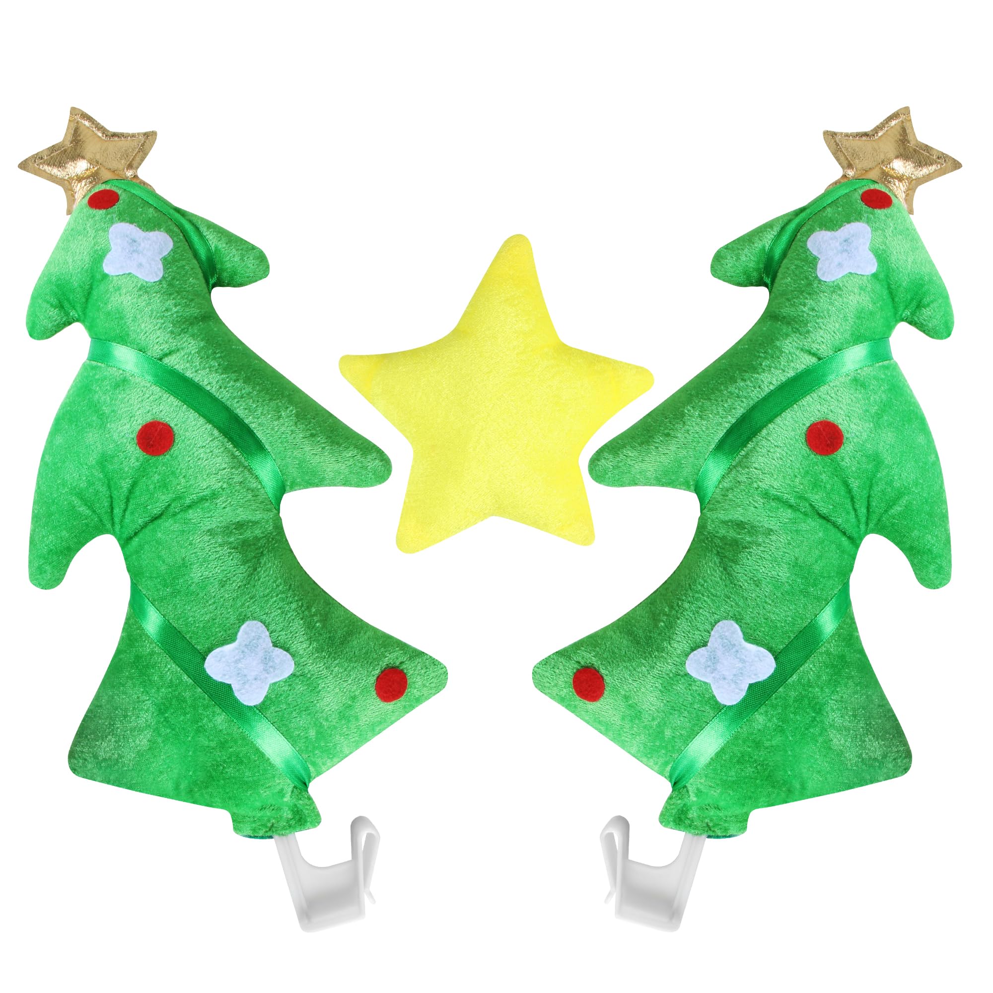 Christmas Car Decorations - Antlers, Tree & Yellow Star Kit for Auto Exterior Accessories