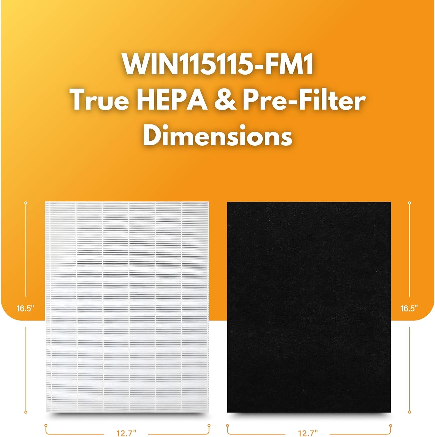 Filter-Monster 115115 Replacement Filter A Combo Compatible with Winix Plasmawave Series Air Purifier Models 6300, P300, 5300, 5500, 5300-2, 6300-2, C535