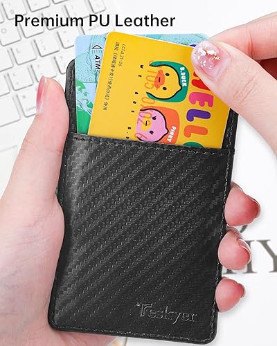 Miniatura 85 de Teskyer - Soporte para tarjetas de identificación con cordón, soporte de cuero para tarjetas de identificación, portatarjetas con cordón, vertical