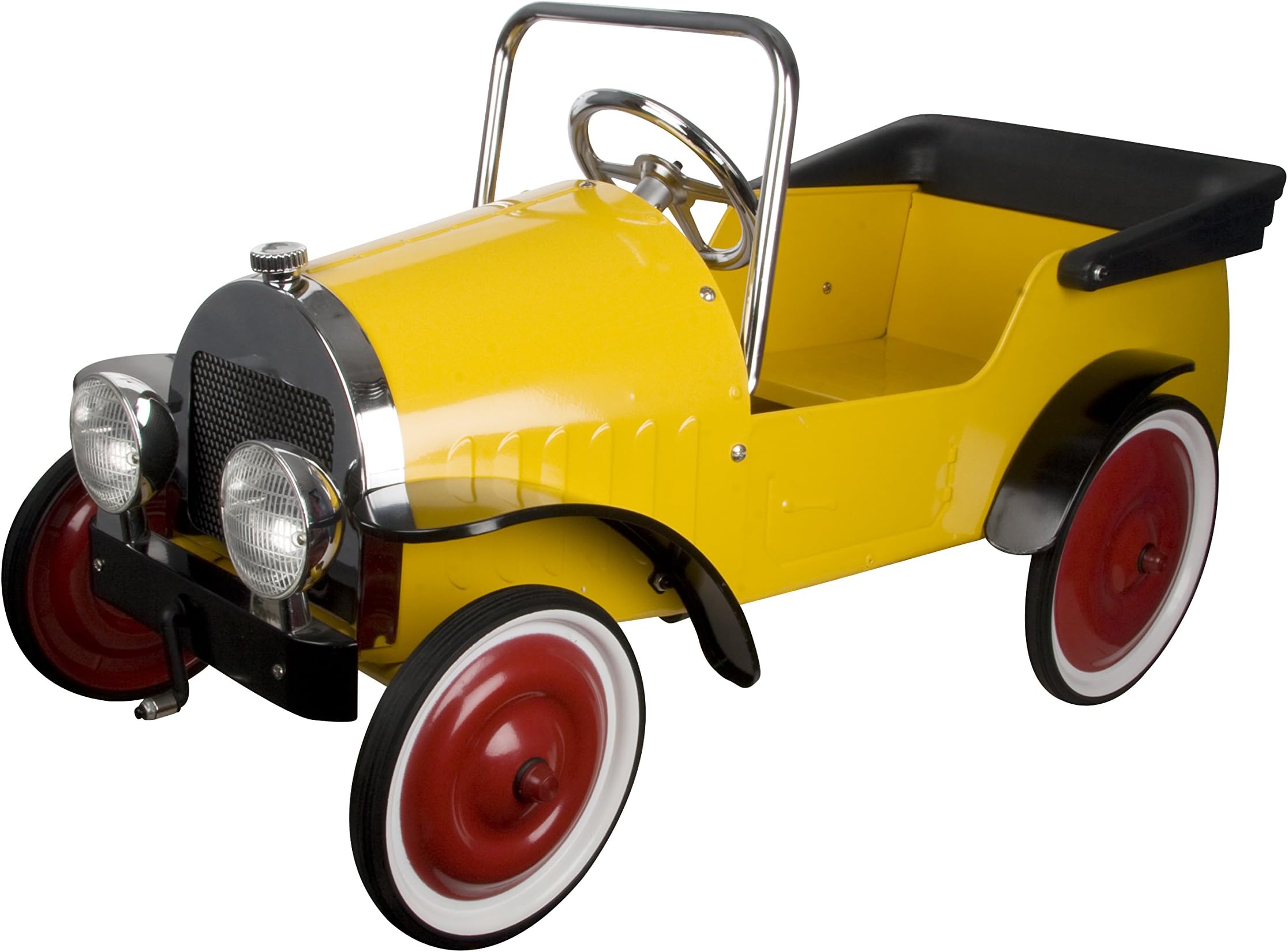 Great Gizmos Yellow Classic Pedal Car
