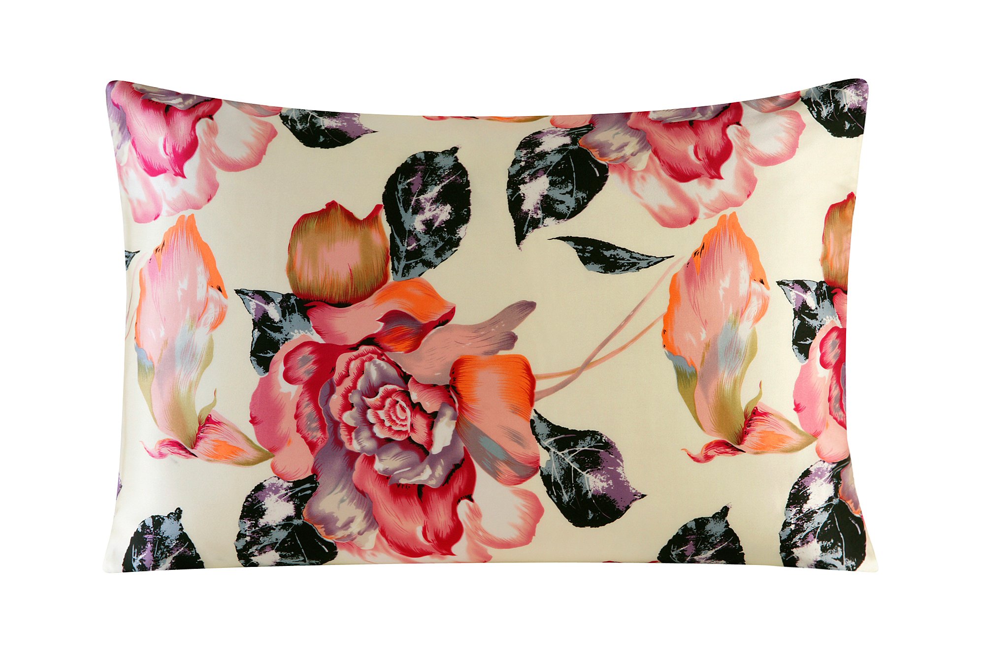 townssilk Federa seta cuscino,100% naturale seta di gelso 19momme,doppia faccia,benefica per capelli e pelle,ipoallergenica,cerniera nascosta,1 pz,50x75cm,Pattern7