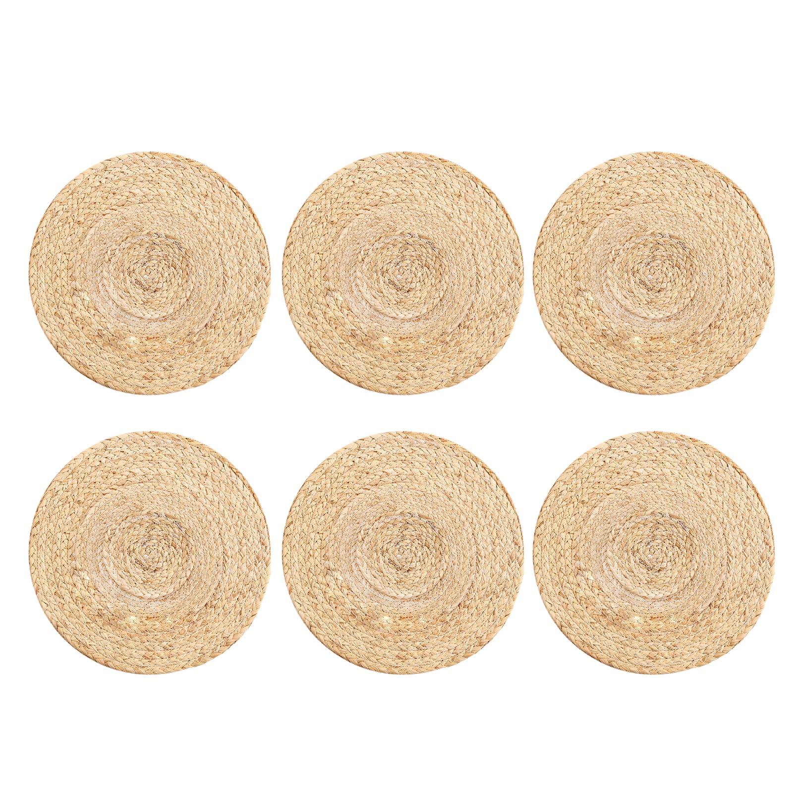 6Pcs Japanese Styles Place Mats Decorative Handwoven Placemat Table Mats Decorations for Outdoor Parties Wicker Placemats Set