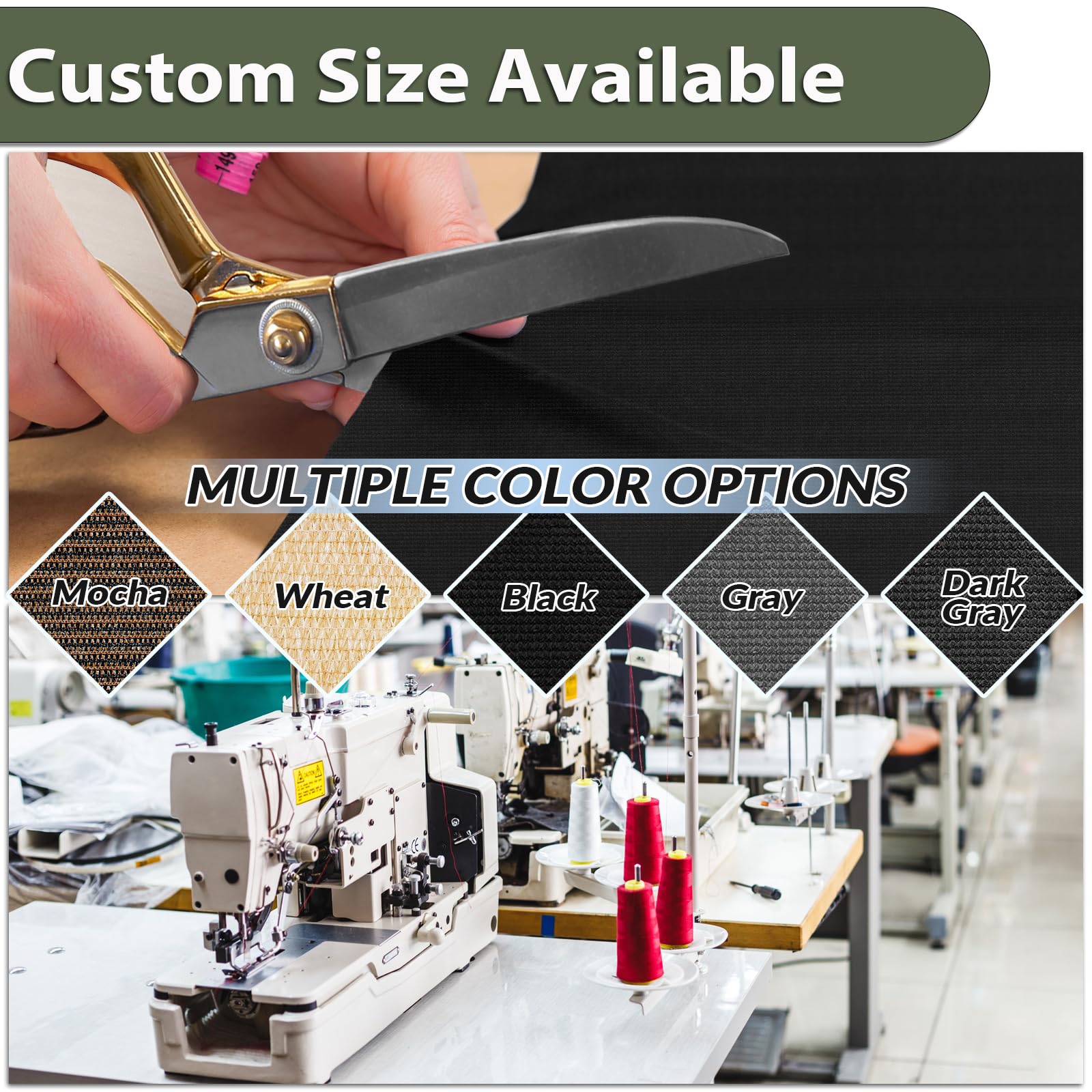 Amagenix Outdoor Sun Shade Cloth, 7'X 9' Black Pergola Shade Cover with 90% Shading Rate for Garden Backyard Patio (We Customized)