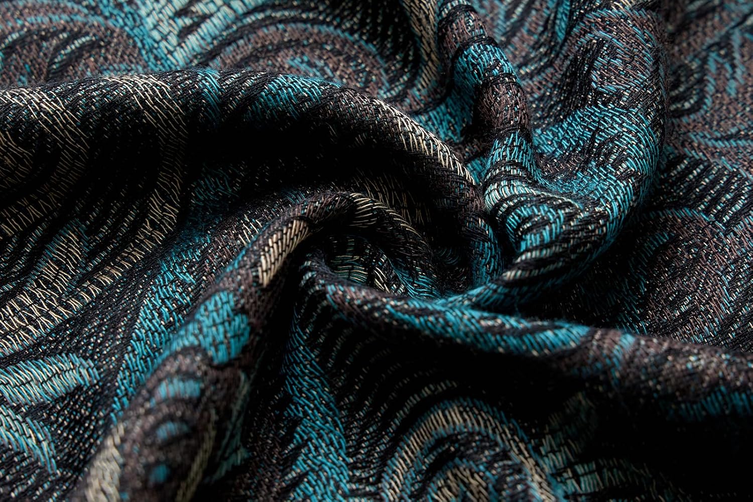 Umjetnost Womens Soft Silky Pashmina Rave Scarf Paisley Pattern Pashmina Shawl Wrap with Fringes - Image 4