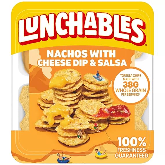 Salutem Vita Nachos Cheese Dip & Salsa Snack Kit, 4.4 oz, Gift Set Pack of 12