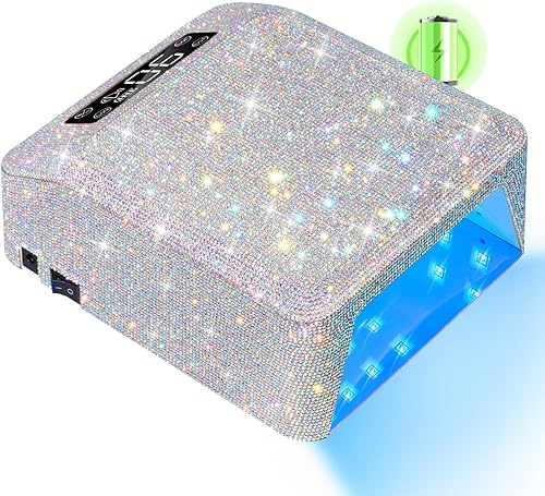 CHRISTINE SHELLY Lámpara de uñas LED UV de 188 W, secadora de uñas, luz de esmalte de gel, 4 ajustes de temporizador, lámpara profesional de secado