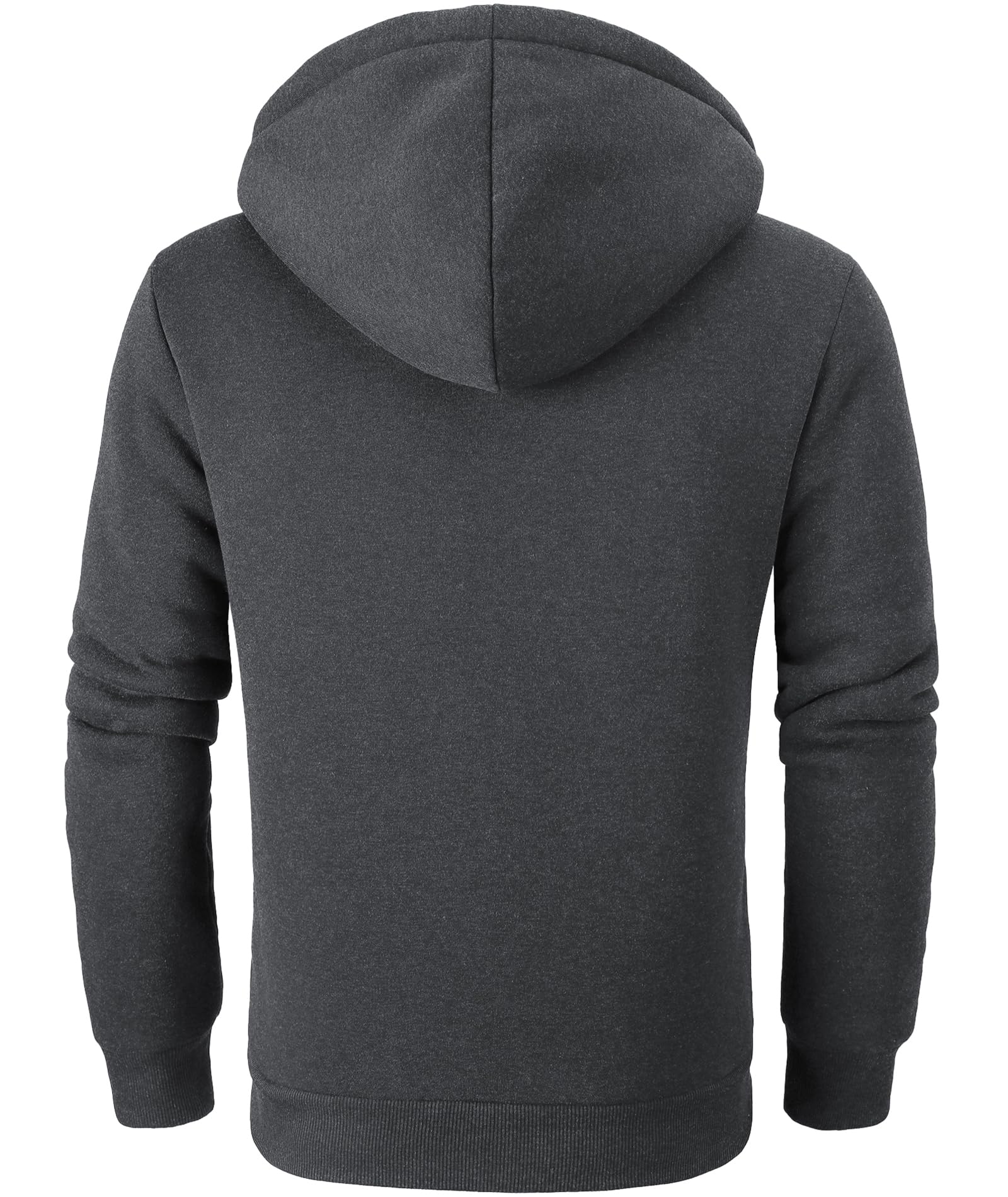 igeekwell Sudadera con Capucha para Hombre de Forro Polar Pesado Sudadera con Capucha Cómoda y Cálida Informal Chaqueta de Forro Polar para Hombre con Capucha y Cremallera
