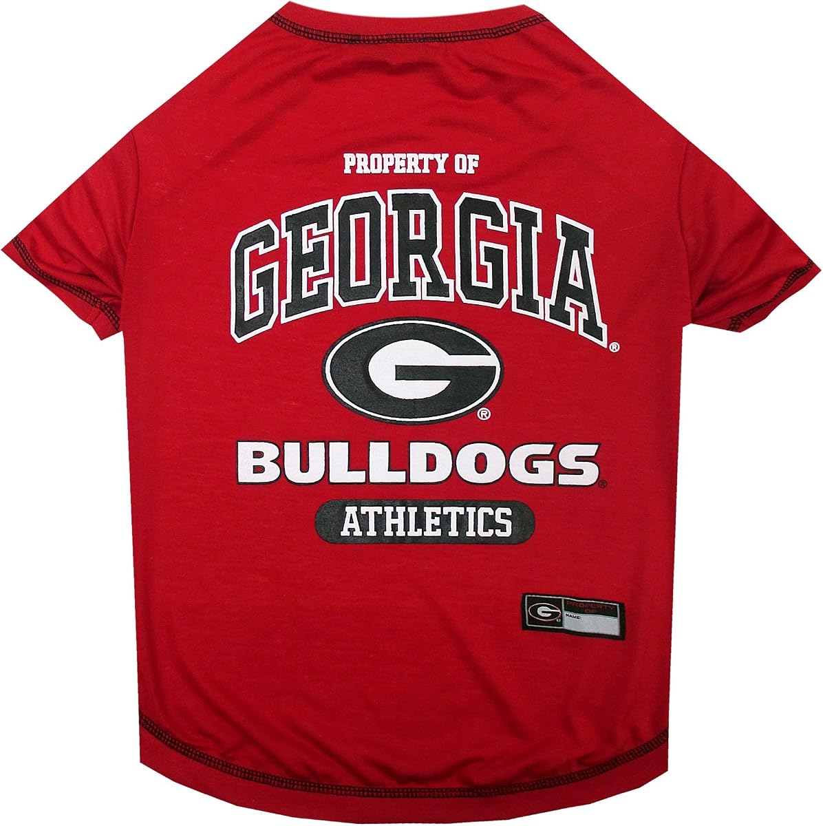 Pets First Collegiate Georgia Bulldogs Dog T-Shirt, X-Large. - Licensed Shirt for Pets Team Colored with Team Logos.- Premium Stretchable Materials for The Comfrot of Your Dog & Cat.