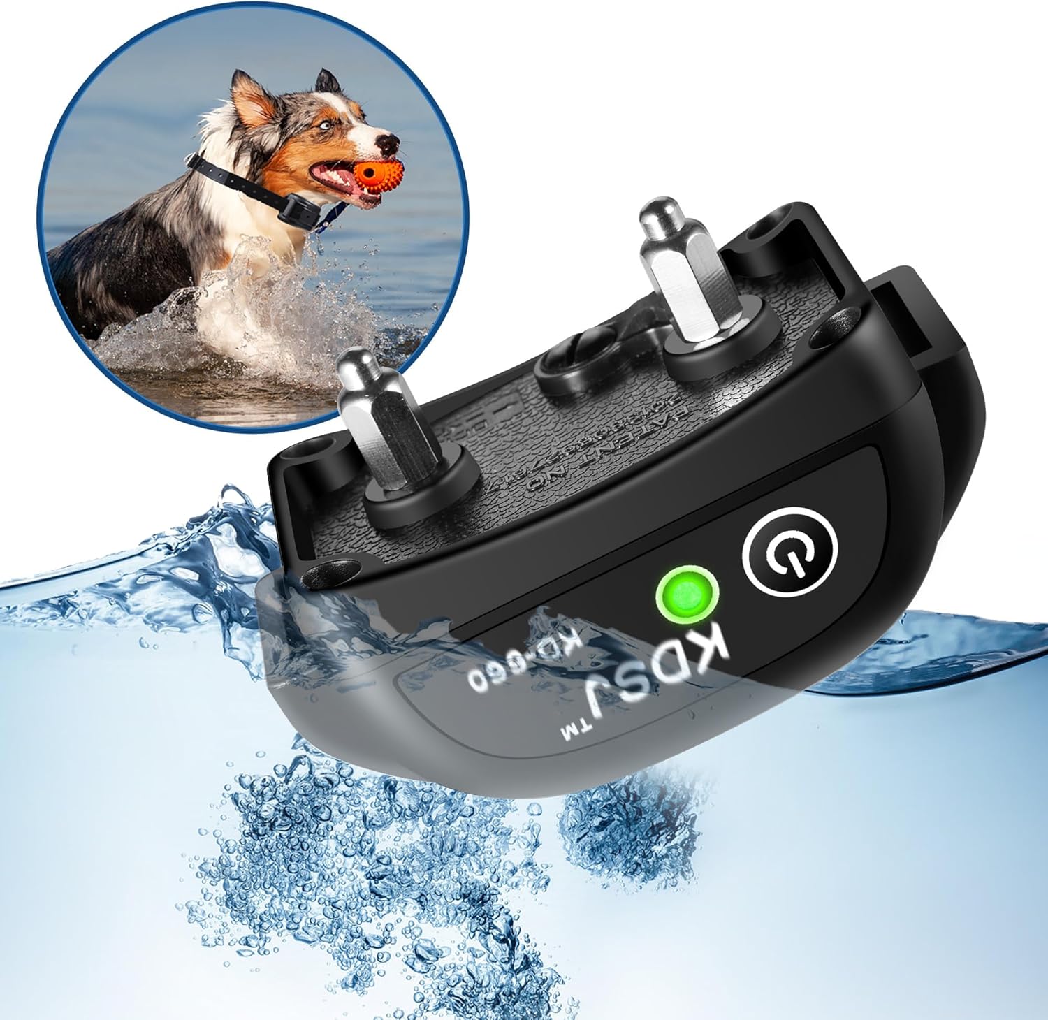 Electric Dog Fence System, In-Ground Pet Containment with 656ft Boundary Wire, 2 Rechargeable Waterproof Collars, Tone & Shock Correction for Small Medium Large Dogs