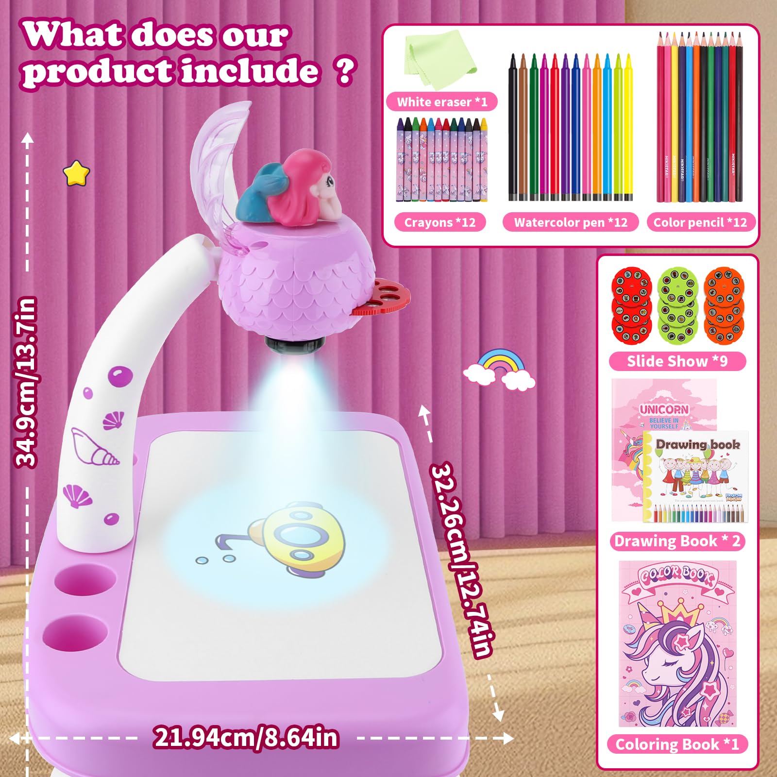 Amazon.com: Hoarosall Drawing Projector for Kids, Drawing Board