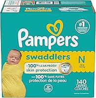 Vista 78 de Pampers Swaddlers - Pañales desechables ultra suaves para bebé talla 1, 164