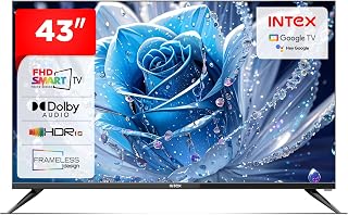 Intex 109 cm (43 Inches) Frameless Full HD Smart Google TV | Android 14 | HDR10 | 24W Do…