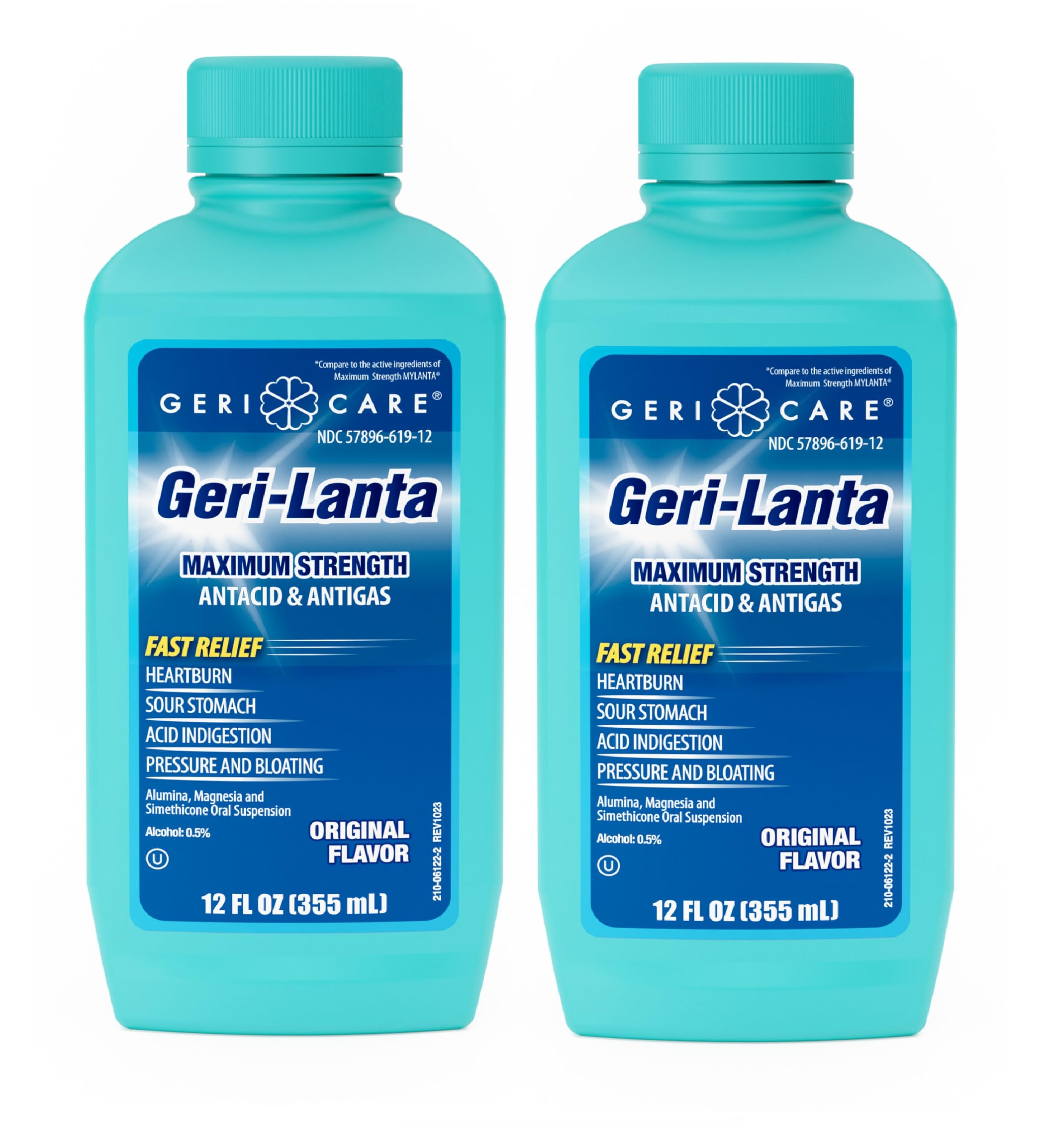 GeriCare Maximum Strength Geri-Lanta Antacid & Antigas for Heartburn, Acid Indigestion, Pressure and Bloating, Liquid, 12 Fl Oz (Pack of 1) — Amazon image 11