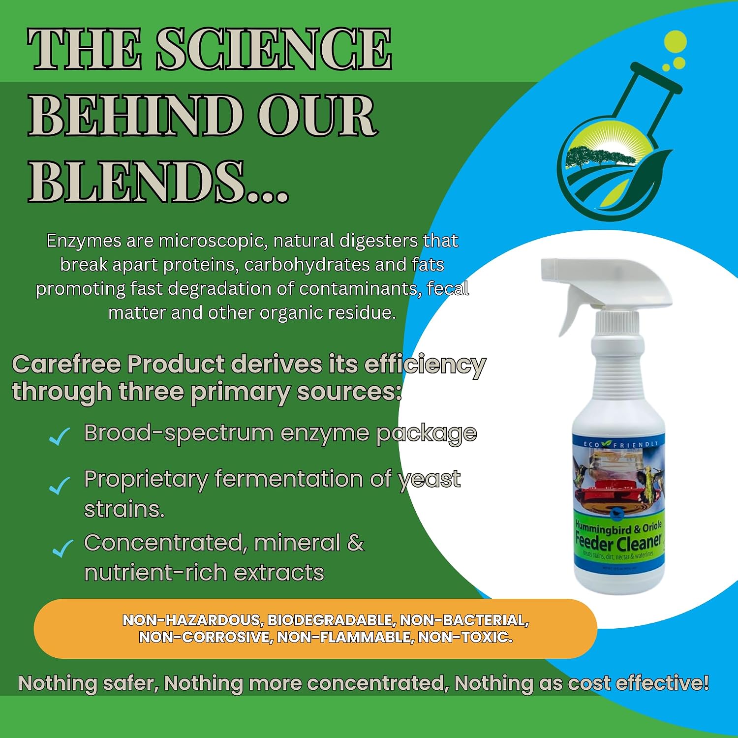 Carefree 98557 Hummingbird and Oriole Feeder Cleaner, 16-Ounce image 4