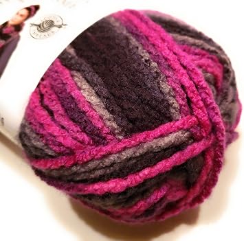 Loops & Threads Charisma Yarn 1 Ball Black Raspberry 3.5 Ounces