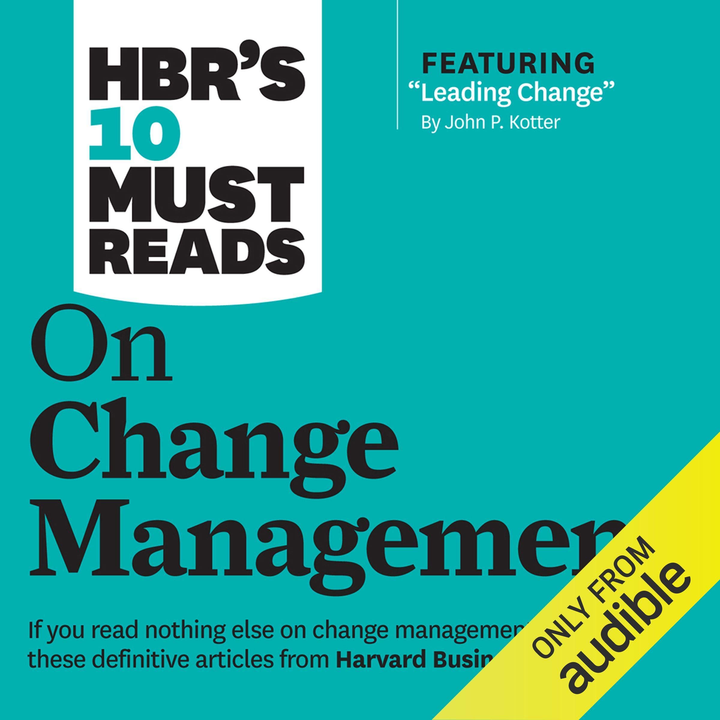 Cover art for HBR's 10 Must Reads on Change Management