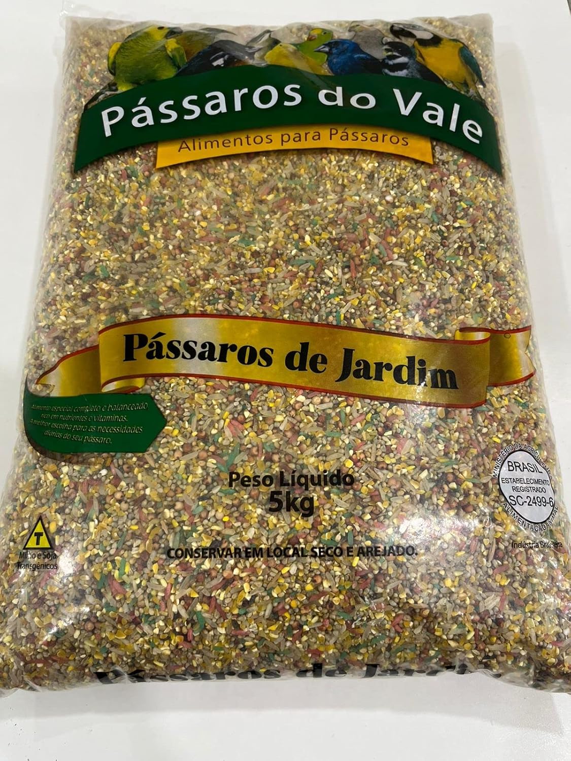 RAÇÃO PASSAROS LIVRES DE JARDIM 5KG