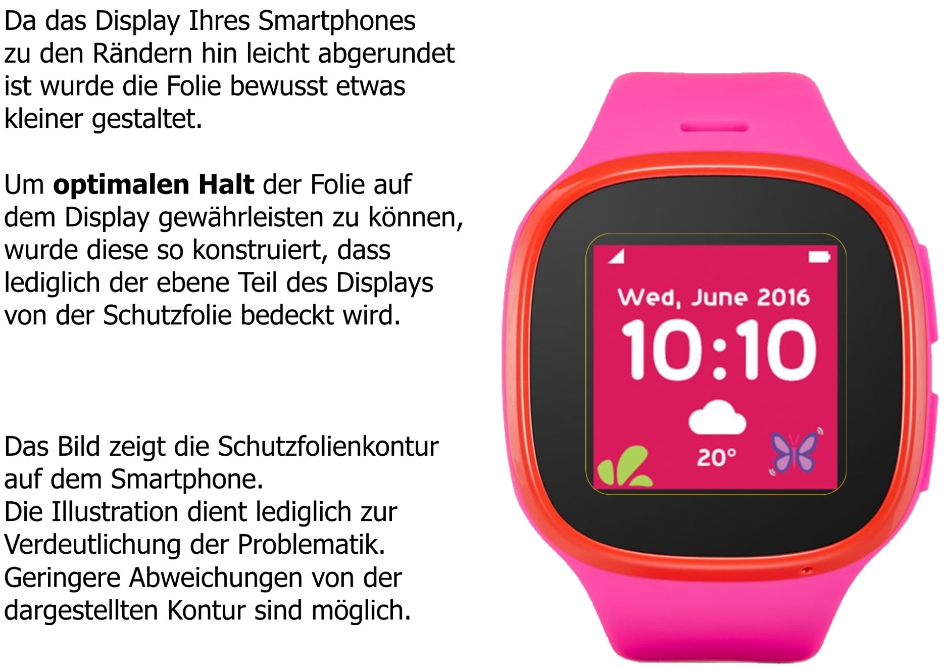 dipos I 6X Pellicola Protettiva Compatibile con Alcatel Movetime Family Watch MT30 Pellicola di Protezione Cristallo