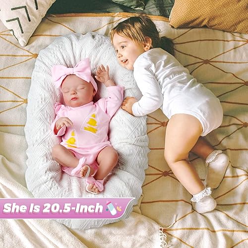 Miniatura 4 de BABESIDE Muñecas de bebé Reborn realistas de 205 pulgadas de sensación suave realista muñecas de bebé recién nacido posables hechas a mano muñeca de