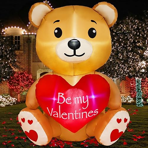 Vista 26 de Inflables de Navidad de 12 pies de largo, decoraciones para exteriores, inflables de Papá Noel en trineo de renos, luces LED integradas