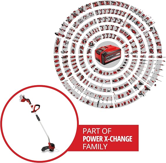 Einhell Professional Akülü Kenar Kesme GP-CT 36/35 Li BL-Solo Power X-Change (36 V, otomatik misina makarası, kömürsüz, bitki koruyucu)