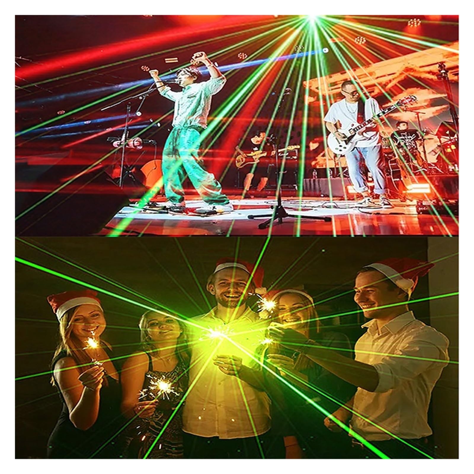 Profesjonalne świąteczne światła sceniczne Beam DJ Disco LED Strobe Party Light DMX512 Dźwięk Projektor muzyczny do klubu domowego Na imprezy i do klubów