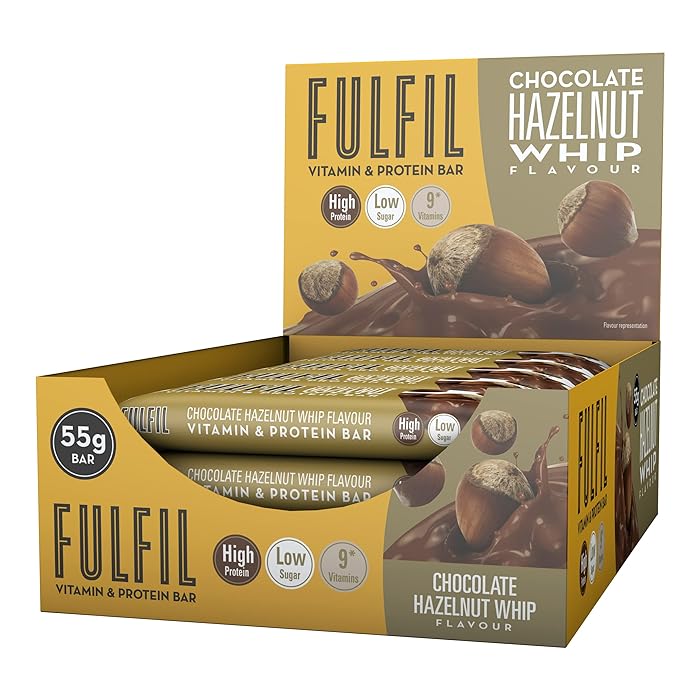 Buy FULFIL Vitamin and Protein Bar (15 x 55g Bars) — Chocolate Hazelnut
