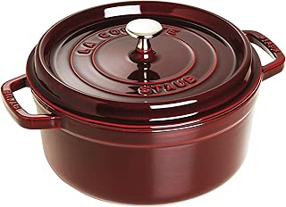 staub ストウブ 「 ココット ラウンド グレナディンレッド 26cm 」 大きい 両手 ホーロー 鍋 IH対応 【日本正規販売品】 La Cocotte Round 40509-359