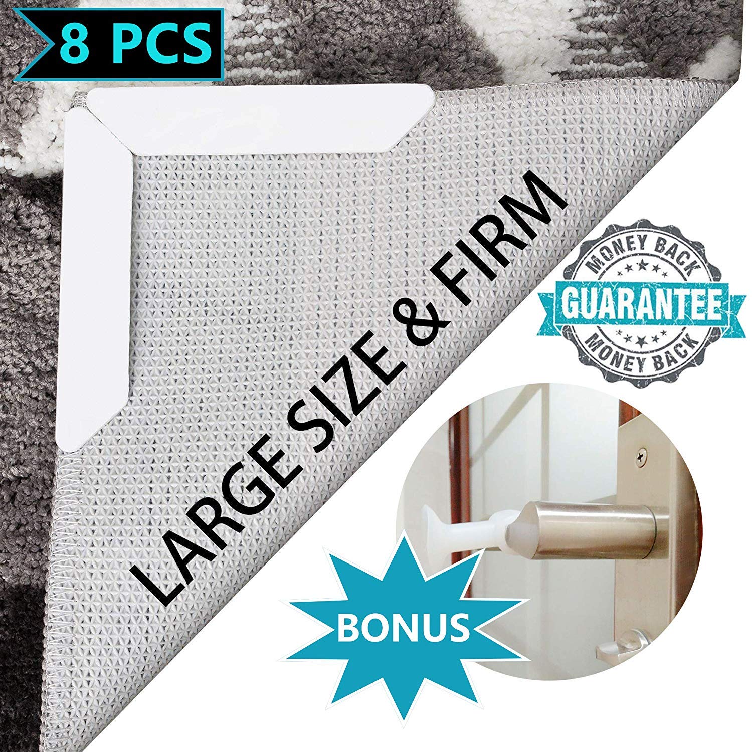 wemk Rug Grippers ã â‚ â€ 8 pcs White Anti Curling Rug Gripper, Anti