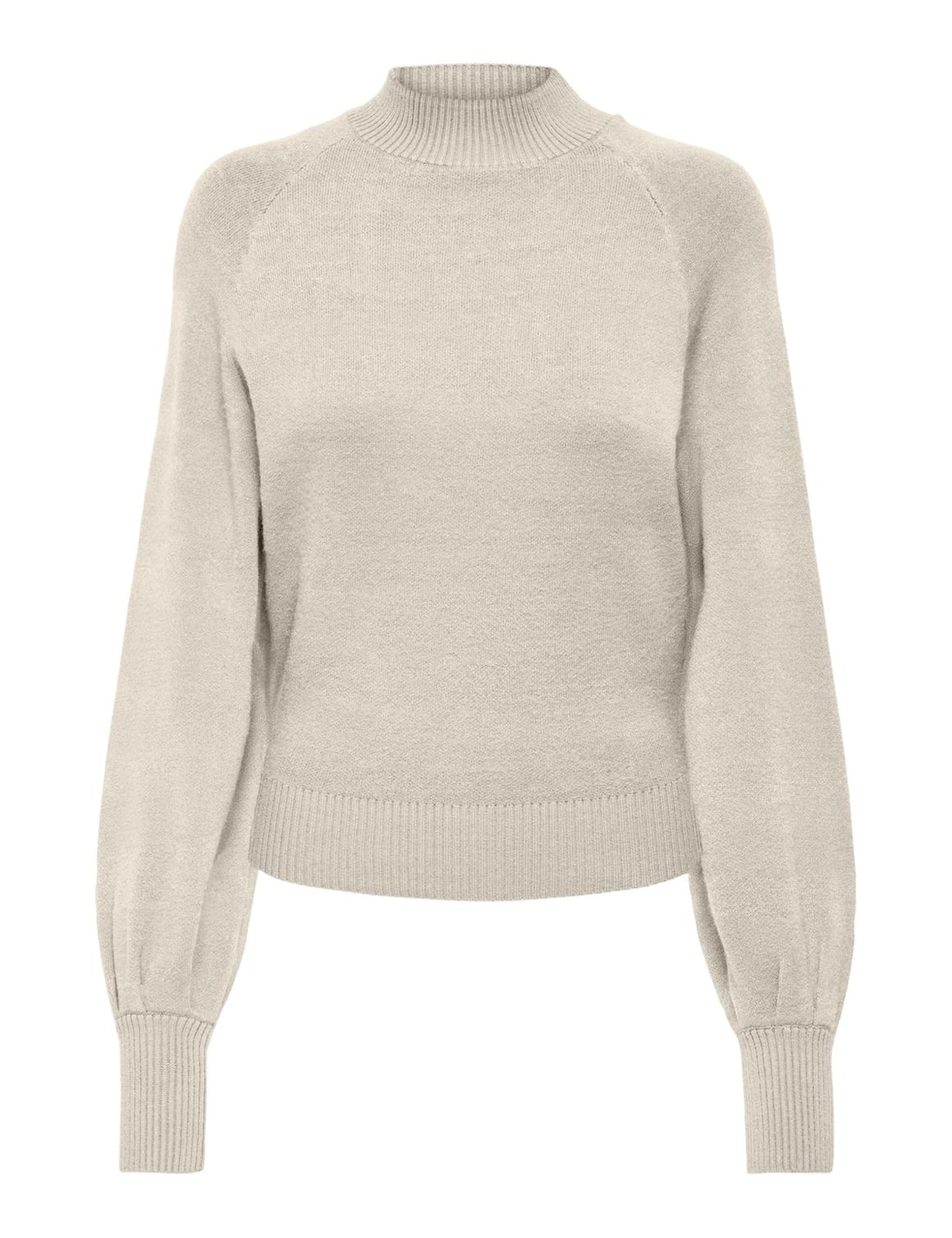Only Trui Onlfrida Life Ls Highneck Cc Knt 15324430 Magnet/black Zebr