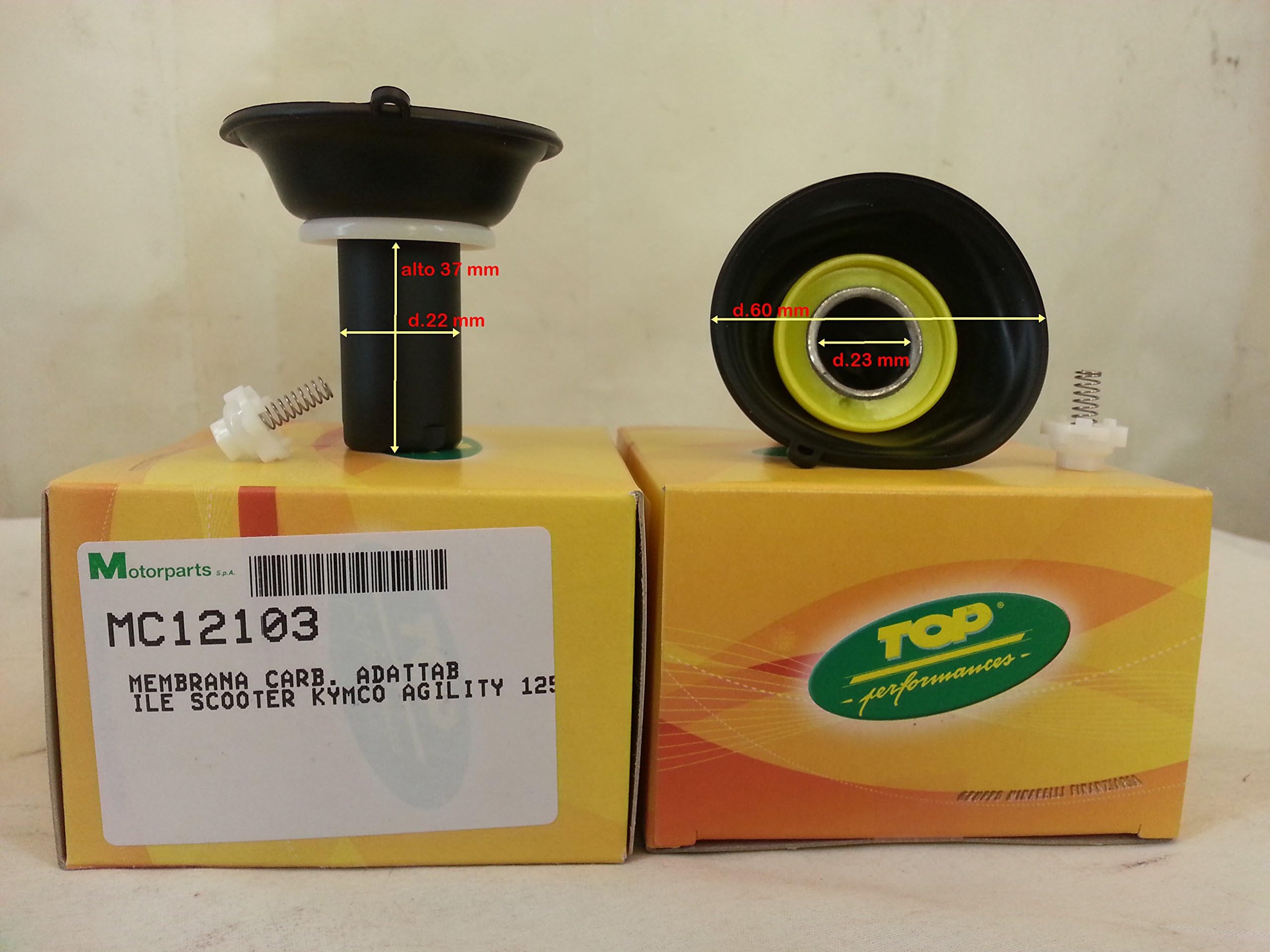 THE CARBURETOR DIAPHRAGM FIT KYMCO AGILITY SCOOTER 125cc
