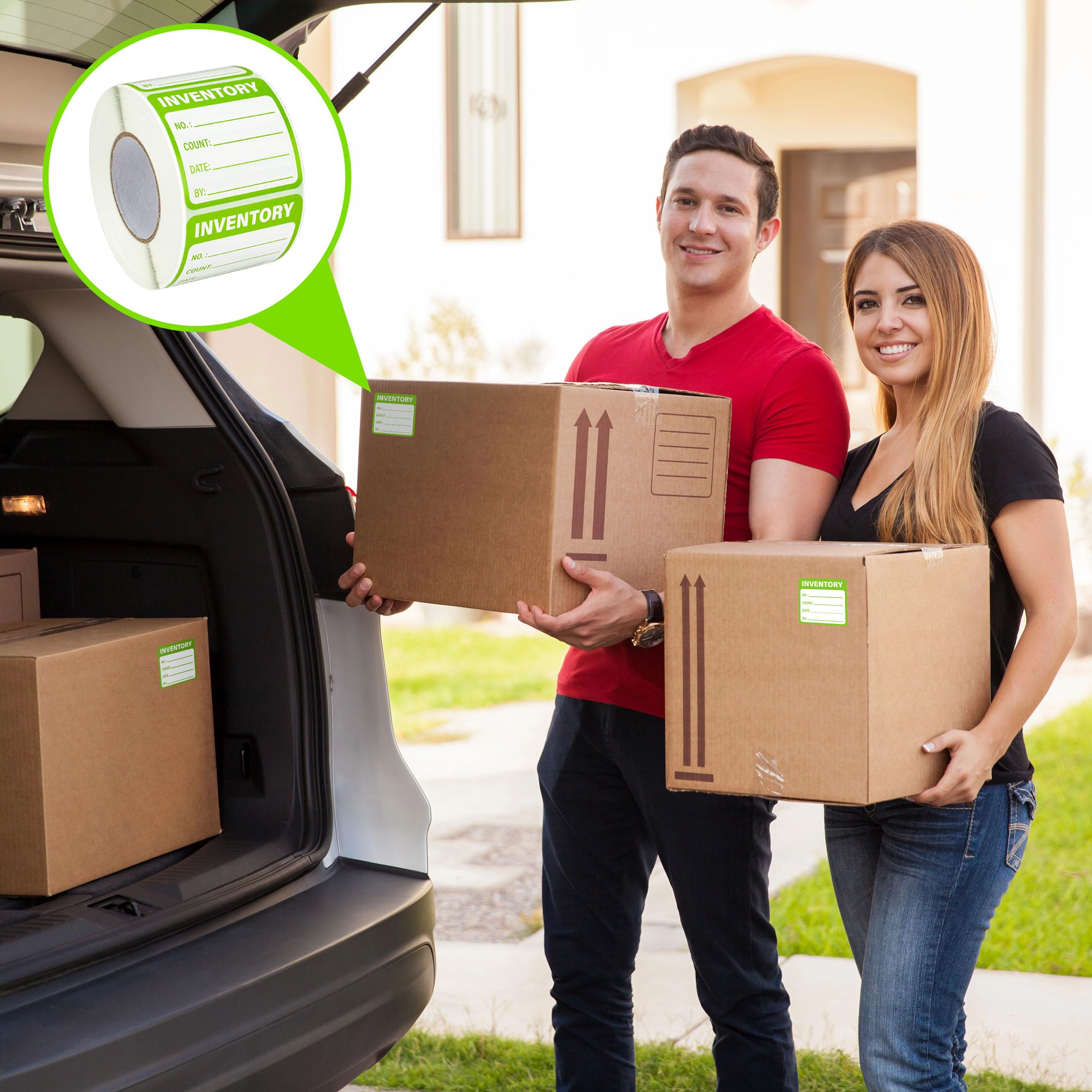 Snapklik.com : INKNOTE 600 Pcs Inventory Stickers Inventory Labels ...