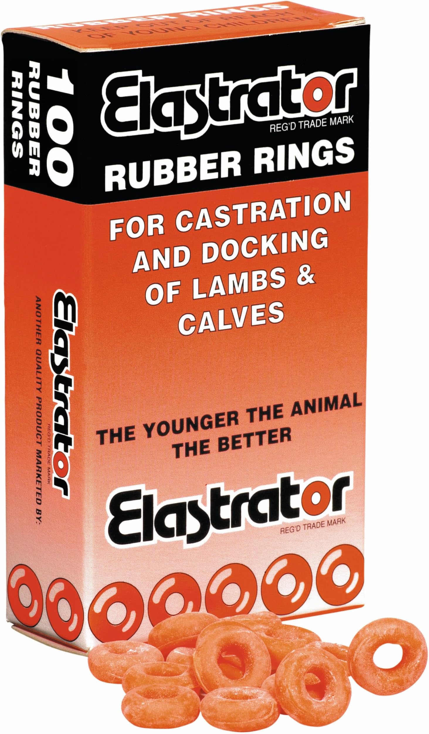 Ukal Elastrator Rings, 100-Piece,Anneau Elastrator