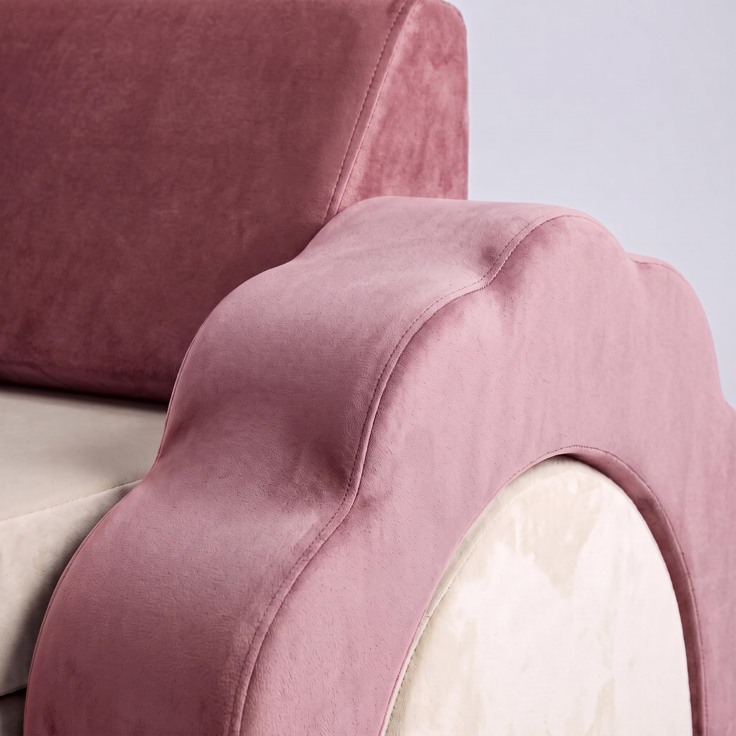 Relaxdays modułowa sofa do zabawy, 10 el., miękkie klocki, różowa