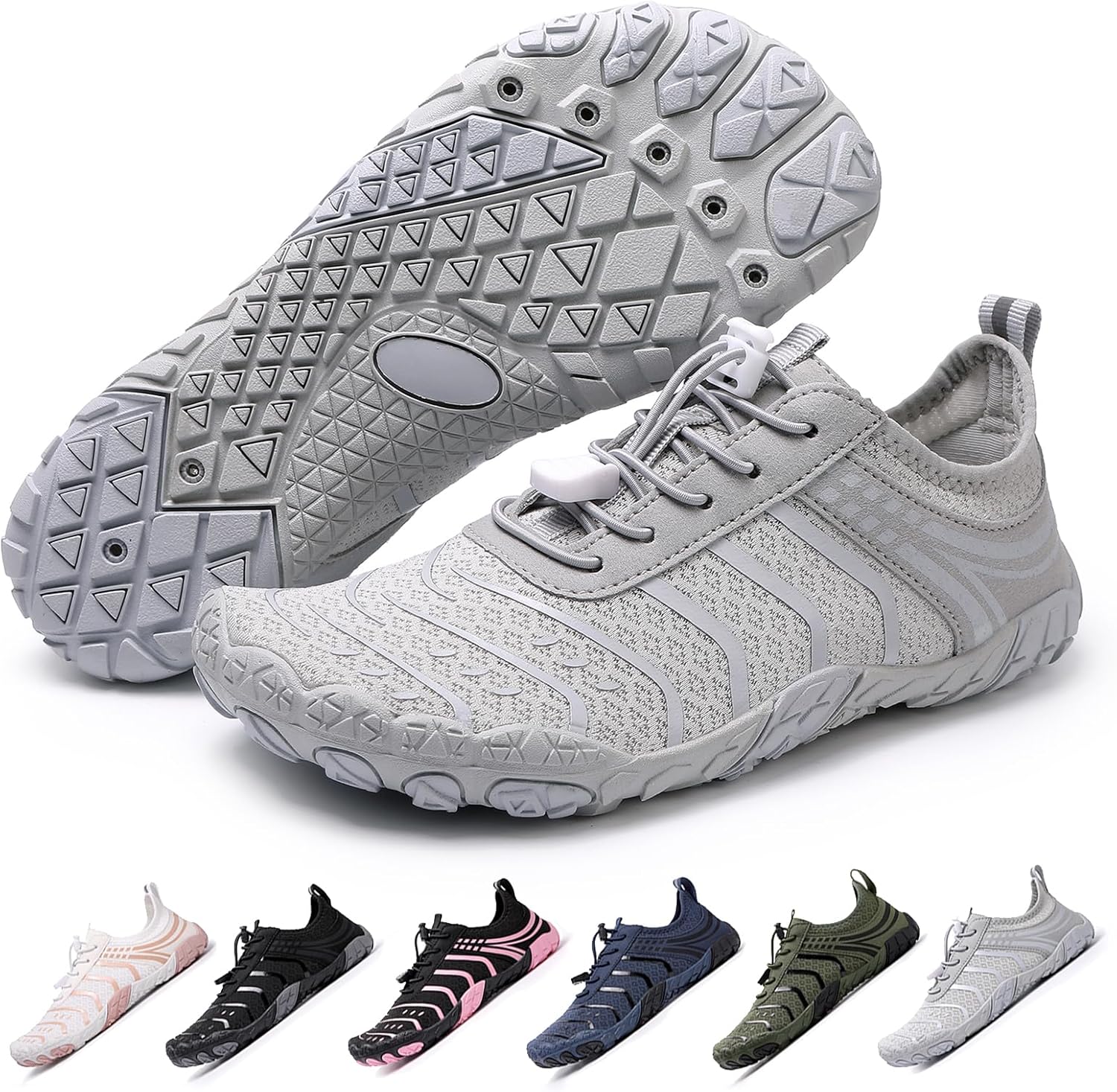 Hike Barefoot Shoes Womens Men,Unisex Barefoot Water Shoes Breathable, Anti-Slip Hiking Footwear for Athletic Wide Toe Shoe Footwear for Hiking, Walking, Running, Yoga, and Water Sports