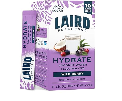 Miniatura 13 de LAIRD SUPERFOOD Agua de coco hidratante de piña y mango 10 unidades, 0.3 onzas