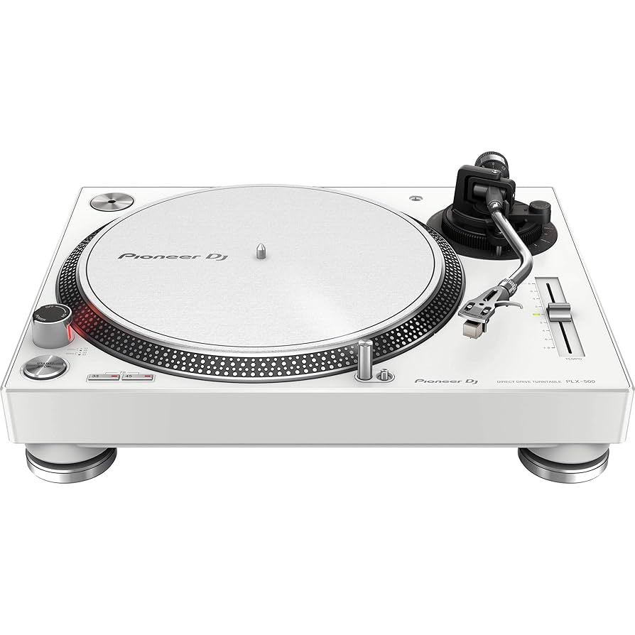 美品 ホワイト！Pioneer DJ ターンテーブル Amazon.com: Pioneer PLX-500 Direct Drive Turntable - White