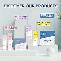 Vista 8 de Scarbandit Cinta de silicona para cicatrices – Hojas de cicatrices para eliminación de protuberancias queloides, abdominoplastia, cesárea