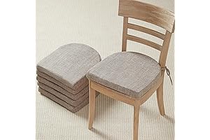 Quilmfoam Set of 6 Dining Chair Cushions for Enhanced Comfort and Style