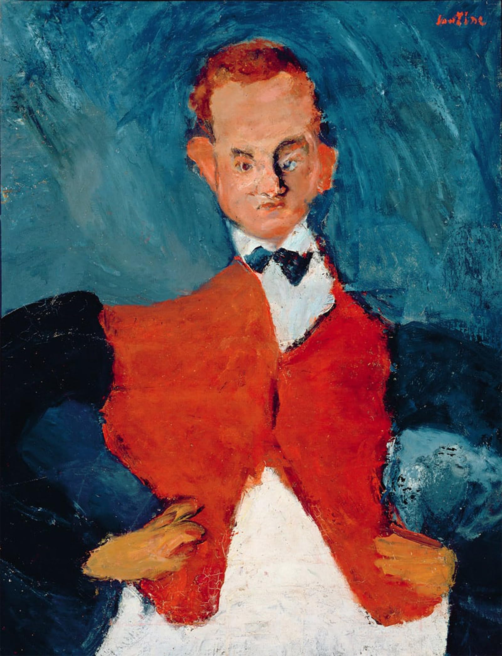 POSTERIIk Vintage Print Pop Art Landscape Artwork the Room Service Waiter by Chaim Soutine Art Prints for Office Home Decor 60x90cm