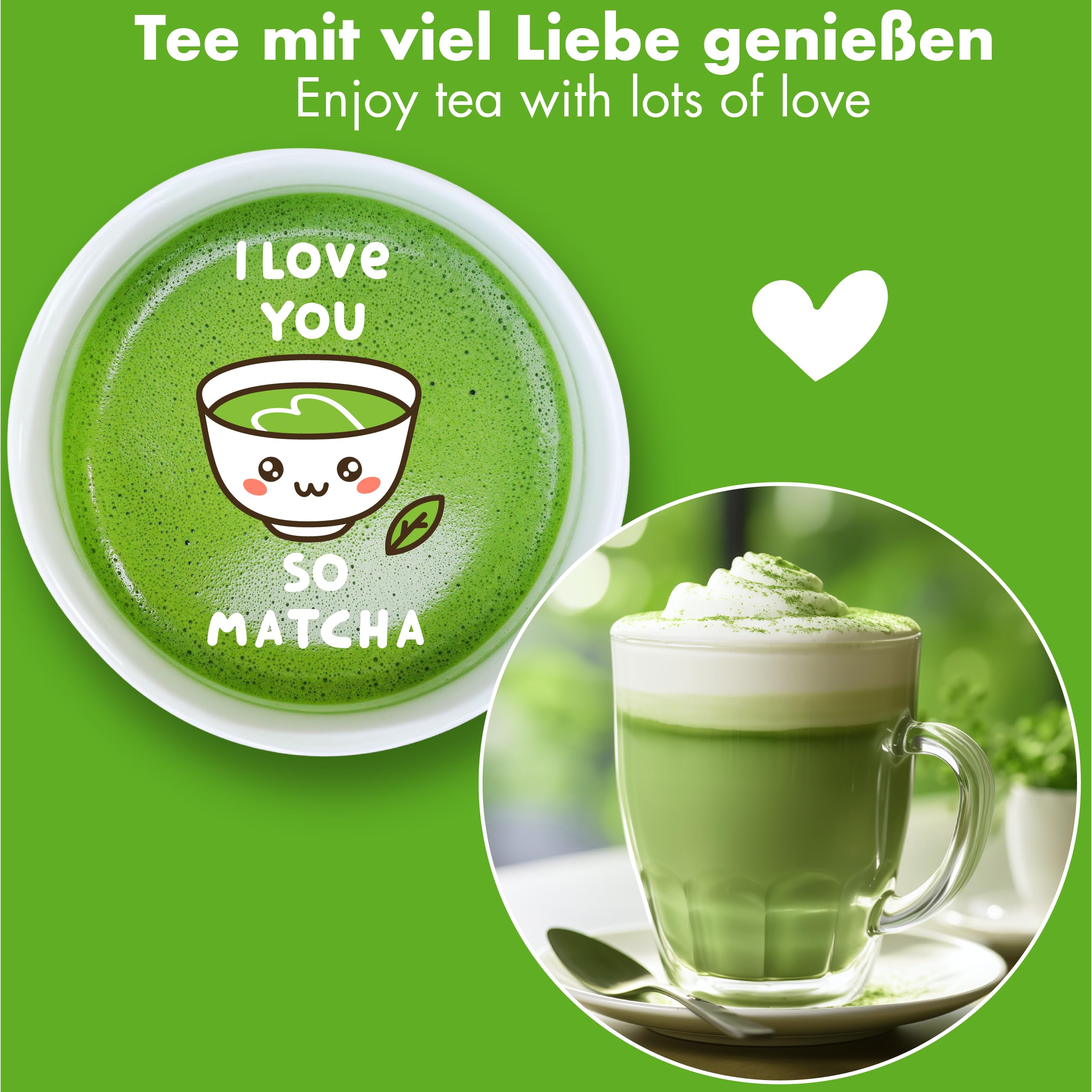 Tè Verde Matcha Biologico in Polvere - Grado Premium Prodotto in Giappone, Naturale al 100% Vegan (500g)