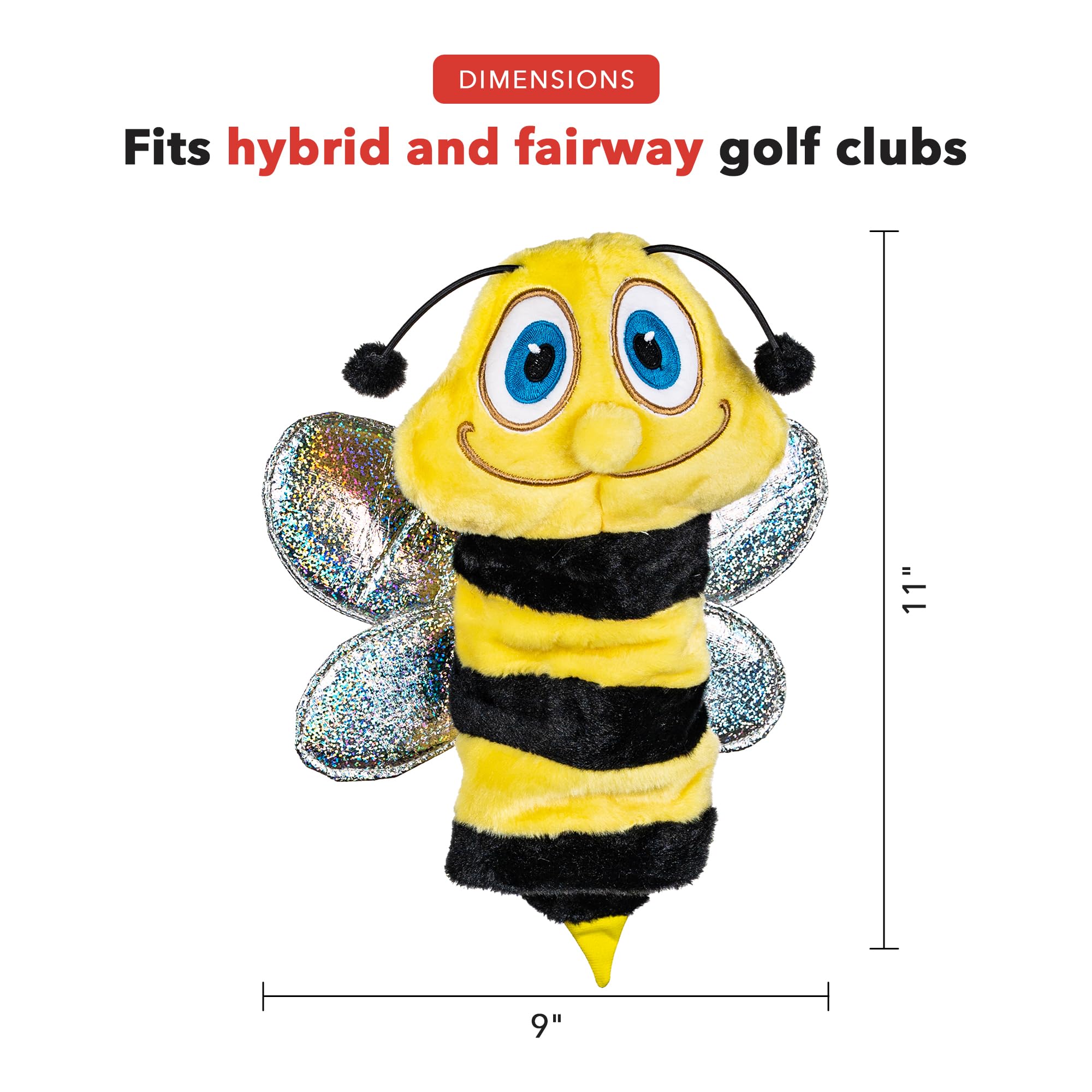 Daphne's Headcovers Bee Hybrid Golf Club Headcover