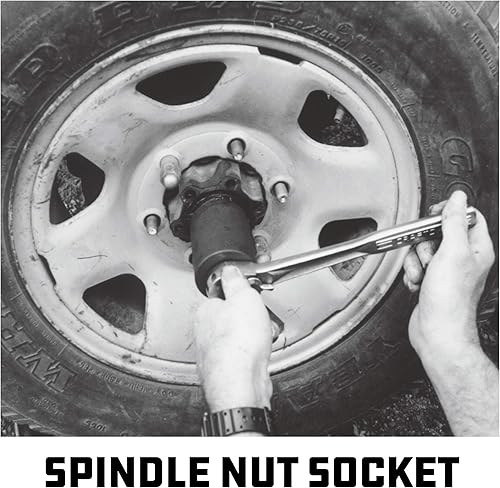 Miniatura 4 de Adaptador de tuerca de husillo Powerbuilt, 4 tuercas, 2-34-pulgadas exterior, Ford, Fácil remoción de tuercas de husillo, ejes traseros 2WD, tuerca