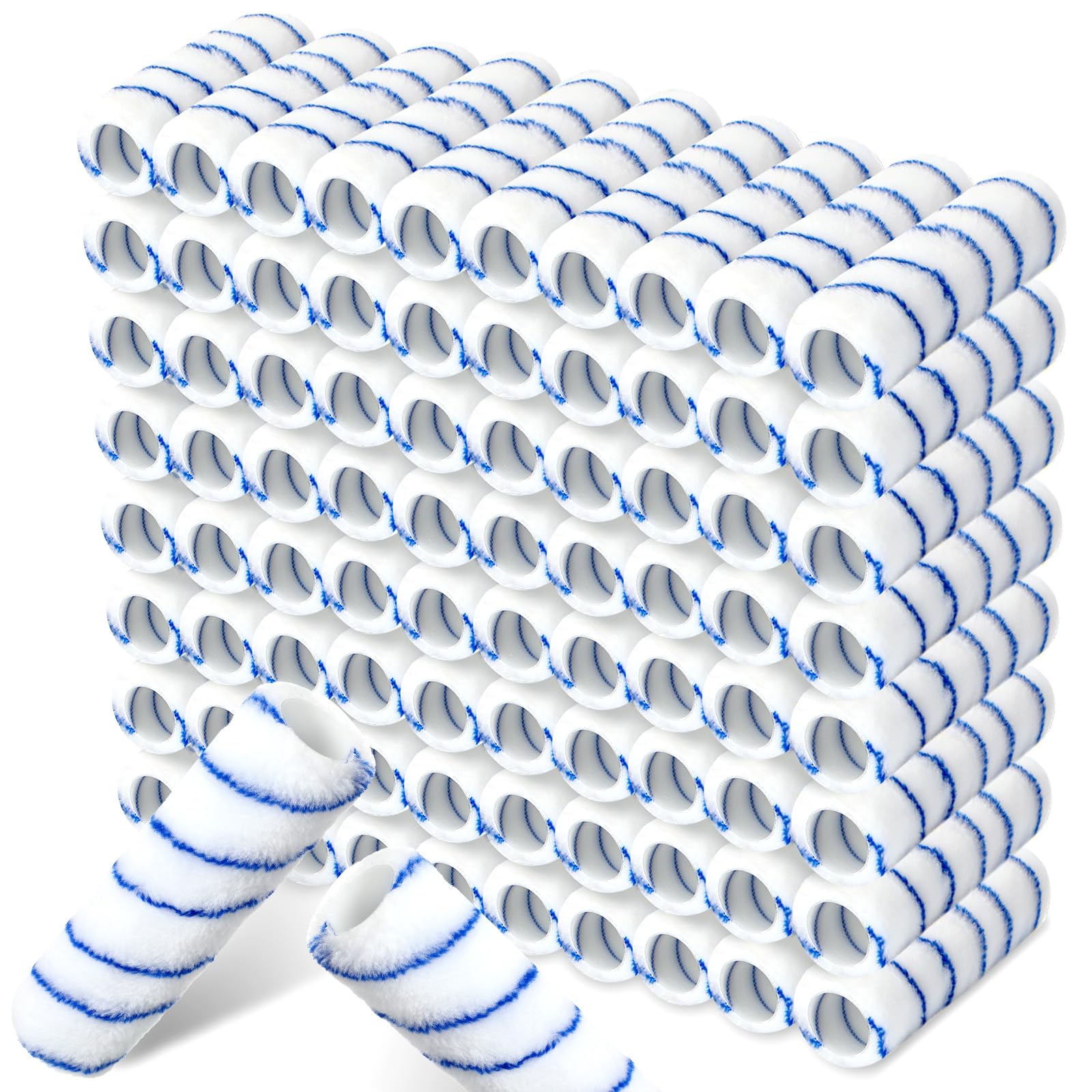 Leumoi Lot De 120 Housses De Rouleau De Peinture, 1/2 Couche De 22,9 Cm