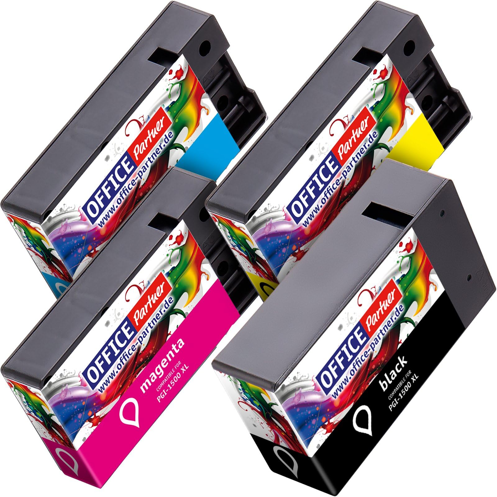 Multipack - 5x Compatible Ink Cartridges for Canon PGI 1500XL with chip - suitable for maxify MB 2000 2050 2300 Series 2350
