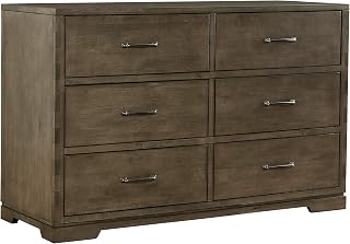 Westwood Design Dovetail Double Dresser, Graphite Brown
