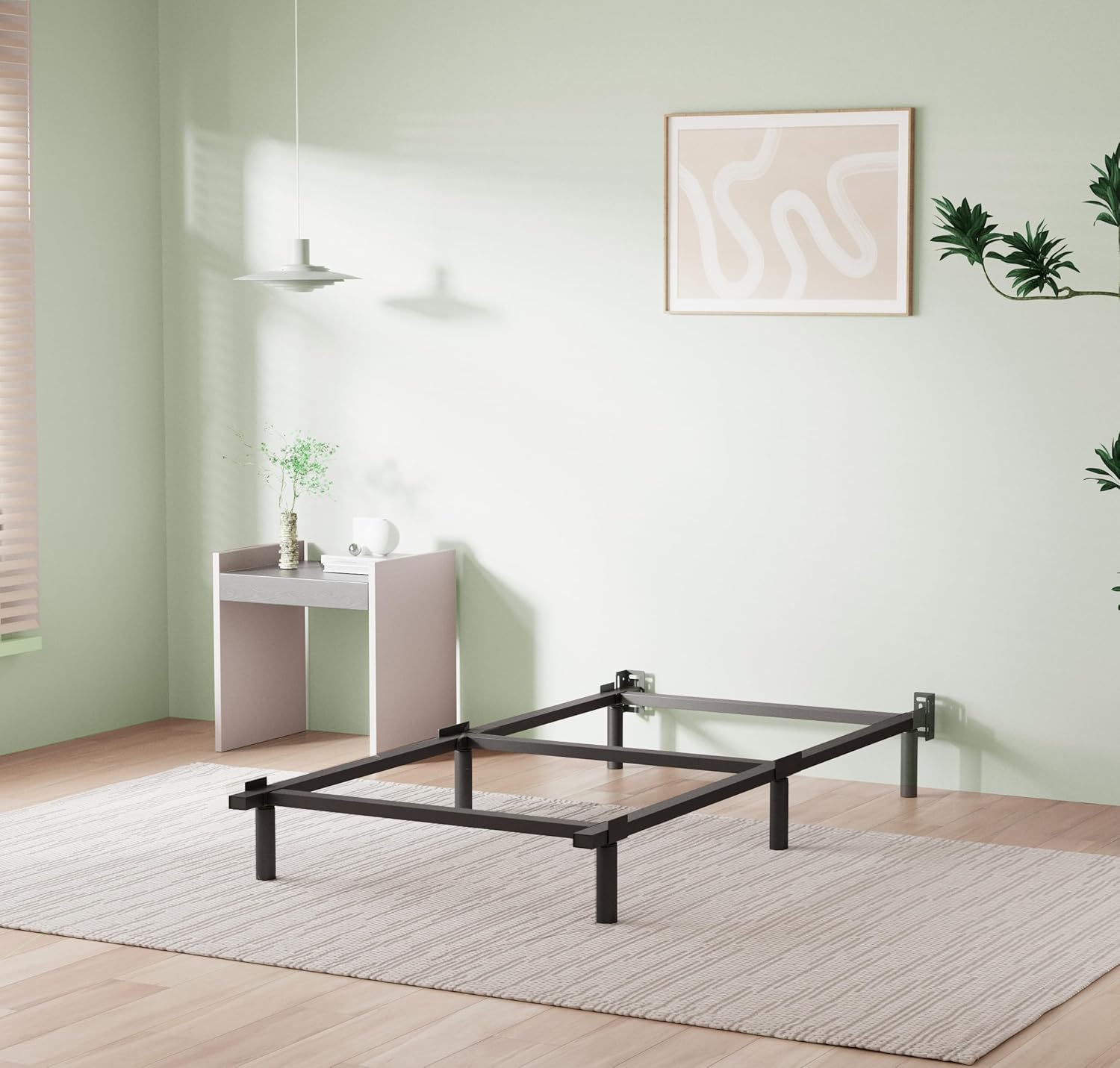 Bedsnus Twin Size Bed Frame, 7 Inch Metal Basics Bed Frame