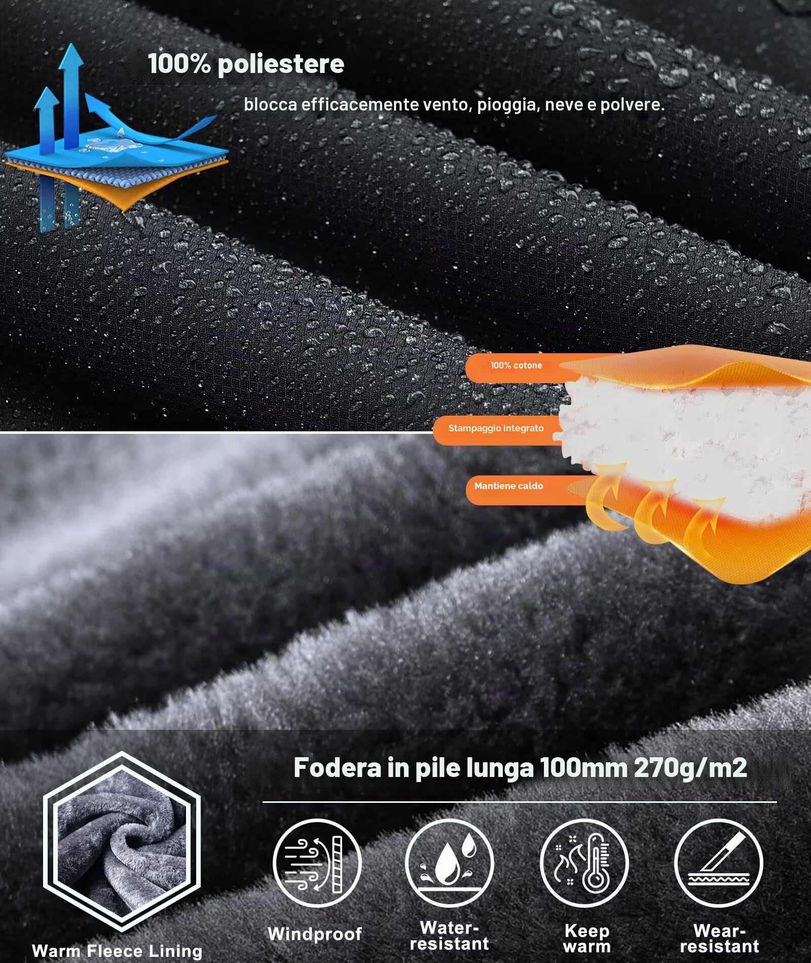 Zoofly Giacca Da Sci Da Montagna Da Uomo Impermeabile Antivento Giubbotto Uomo Caldo Invernale Giacca Invernale Uomo Cappotto Da Neve Giacca Invernale Con Cappuccio