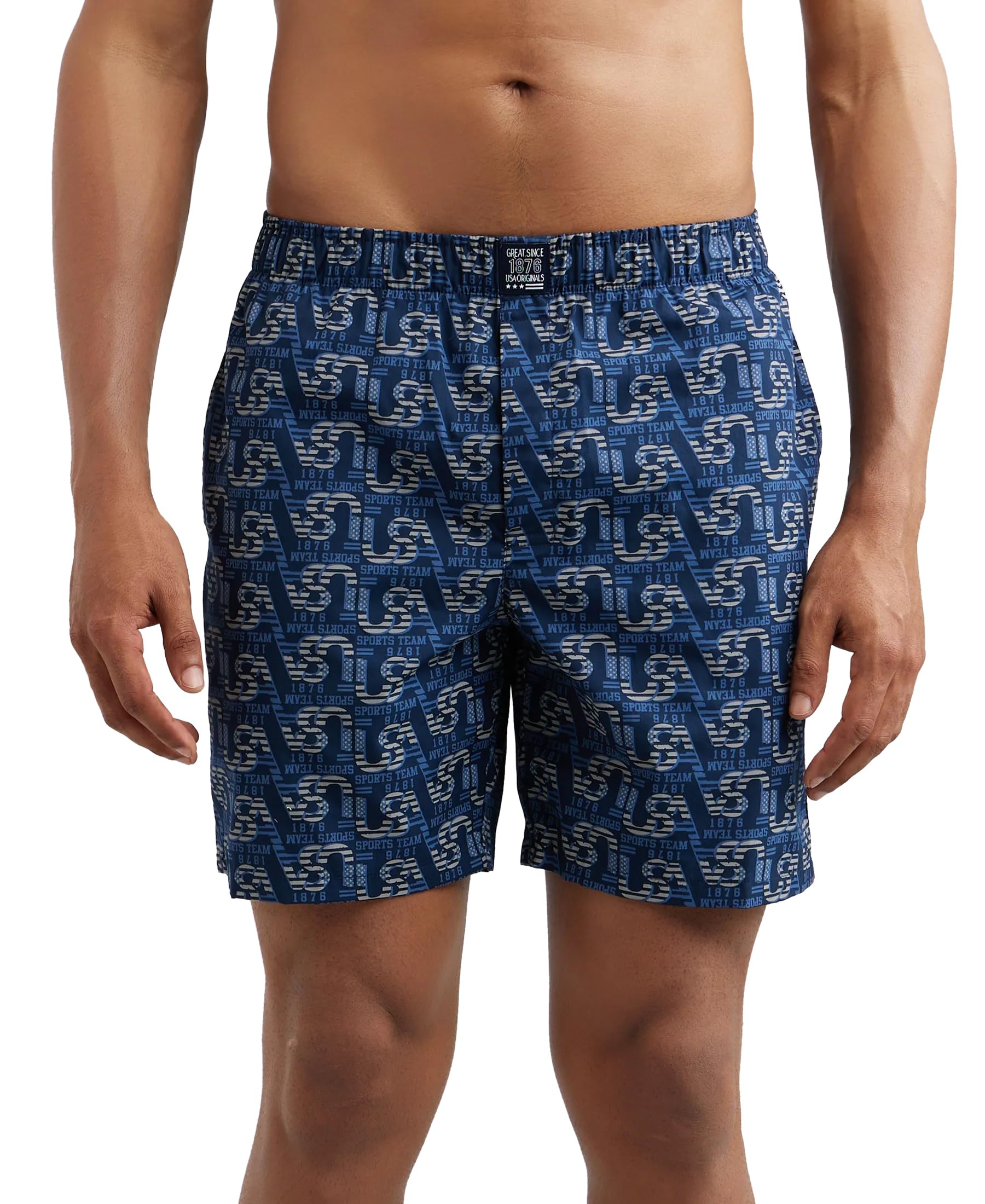 JockeyUS57 Men's Super Combed Mercerized Cotton Woven Printed Boxer Shorts with Side Pocket (Prints May Vary)